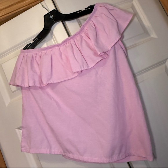 TCEC Light Pink Ruffled One Shoulder Blouse - Picture 3 of 3